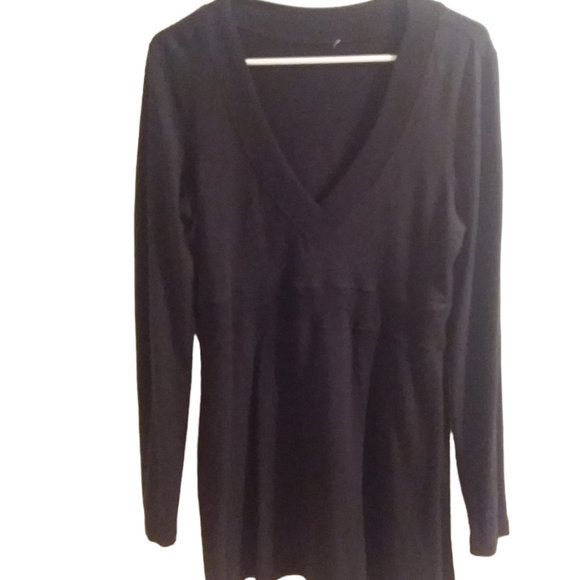 Lululemon Women's Size 8 Black Sweater Dress Long Sleeve Midi Length - Picture 1 of 4